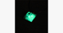 Glowing Pyramid Pendant with Blue Crystal – Add Some Shine and Color To Your Collection