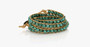 Natural Turquoise Stone Wrap Bracelet