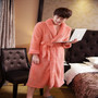 Winter Lovers Adult Stitch Flannel Soft Bathrobe Thicken Women/Men Luxury Nightgown Home Clothes Warm Bath Robes Dressing Gowns