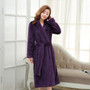 Winter Lovers Adult Stitch Flannel Soft Bathrobe Thicken Women/Men Luxury Nightgown Home Clothes Warm Bath Robes Dressing Gowns