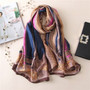 2018 Fashion Scarf Luxury 100% Silk Scarf Women Scarves Shawl High Quality Print hijab wrap 180*90 CM