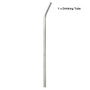 Drinking Straws Reusable Stainless Steel Drinking Straws with Cleaner Brush Tube Straws Wedding Party Drinking Accessories