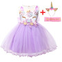 Baby Girl Dress New Summer Unicorn Party Dress Cosplay Christmas Dress Baby Girl Clothes Infant Birthday Princess Dress Vestidos