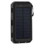 Dual-Port USB Solar Power Bank with Compass and LED Lights - Your First Choice for Adventures