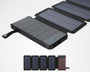 10000mAh Portable & Foldable Solar Power Bank With 5V/2A Outputs, Compatible With Smart Phones, Tablets & More