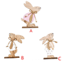 Easter Wooden Rabbit Decorations