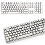 Retro Typewriter Keyboard Keycaps, White