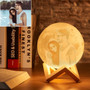 Customized photo moon lamp