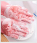 Magic silicone dishwashing scrubber gloves