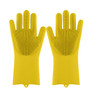 Magic silicone dishwashing scrubber gloves