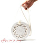 White Round Rattan Bags For Women Boho Beach Crossbody Bag Straw Handmade Woven Circle Shoulder Bag Female Handbags