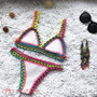 Sexy Handmade Crochet Bikini Women Swimsuit Crochet Swimwear Female Brazilian Bikini Set Beach Wear Clothes Bathing Suit