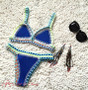 Sexy Handmade Crochet Bikini Women Swimsuit Crochet Swimwear Female Brazilian Bikini Set Beach Wear Clothes Bathing Suit