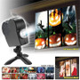 Christmas halloween laser window projector with 12 movies