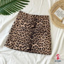 Sexy Leopard Mini Skirts Womens Fashion Cotton High Waist Skirts Women Streetwear A line Skirt Women Clothings