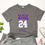 Kobe Memorial BLACK MAMBA 24 Short Sleeve Women's Casual T-Shirts