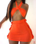 2020 New Arrival Solid color sexy suspender wrapped chest bikini tight lifting hip Mini Skirt Suit
