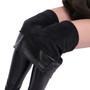 Plus Size Winter Leather Pants Warm Velvet Pant
