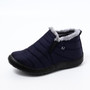 Warm Plush Fur Ankle Winter Female Slip On Flat Casual Shoes