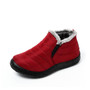 Warm Plush Fur Ankle Winter Female Slip On Flat Casual Shoes