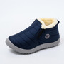 Warm Plush Fur Ankle Winter Female Slip On Flat Casual Shoes
