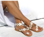 Sandals Bohemia Style Flat Sandals Flowers Flip Flops
