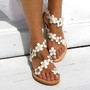 Sandals Bohemia Style Flat Sandals Flowers Flip Flops