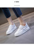 Genuine Leather Casual Shoes Sneakers  Light White Sneakers Platform