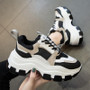 Women Chunky Sneakers Vulcanize Shoes Platform Thick Sole Running