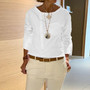 Long Sleeve Buttons Casual Blouses Tunic Tops