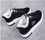 Winter Warm Fur Plush Lady Casual Lace Up Fashion Sneakers