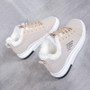 Winter Warm Fur Plush Lady Casual Lace Up Fashion Sneakers