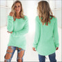 Pullovers O-Neck Hedging Loose Pullover Casual Solid Sweaters