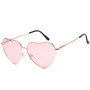 Vintage Heart Sunglasses Brand Designer Candy Color Gradient