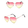 Vintage Heart Sunglasses Brand Designer Candy Color Gradient