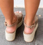 Retro Platform Sandals With 6CM High Heels Wedges Shoes