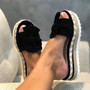 Slippers Slides Bow Summer Sandals Bow-Knot Slippers Thick Soles