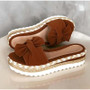 Slippers Slides Bow Summer Sandals Bow-Knot Slippers Thick Soles