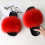 Casual Fur Flat Non-slip Solid Slides Large Size Slippers