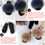 Casual Fur Flat Non-slip Solid Slides Large Size Slippers