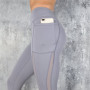 High Waist Pocket Solid Color Workout leggings