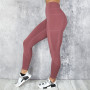 High Waist Pocket Solid Color Workout leggings