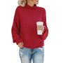 Knitted Casual Knit Long Sleeve Pullover Loose Sweater