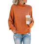 Knitted Casual Knit Long Sleeve Pullover Loose Sweater