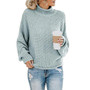 Knitted Casual Knit Long Sleeve Pullover Loose Sweater