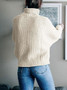 Knitted Casual Knit Long Sleeve Pullover Loose Sweater