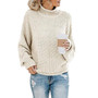 Knitted Casual Knit Long Sleeve Pullover Loose Sweater