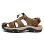 Classic Summer Sandals Roman Breathable Soft Genuine Leather