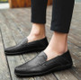 Casual Genuine Leather Loafers Moccasins Breathable Boat Shoes