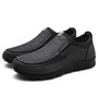 Leather Casual Loafers Moccasins Breathable Slip on